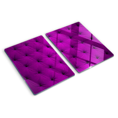 Planche à découper verre matelassage violet