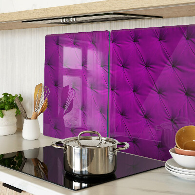 Planche à découper verre matelassage violet