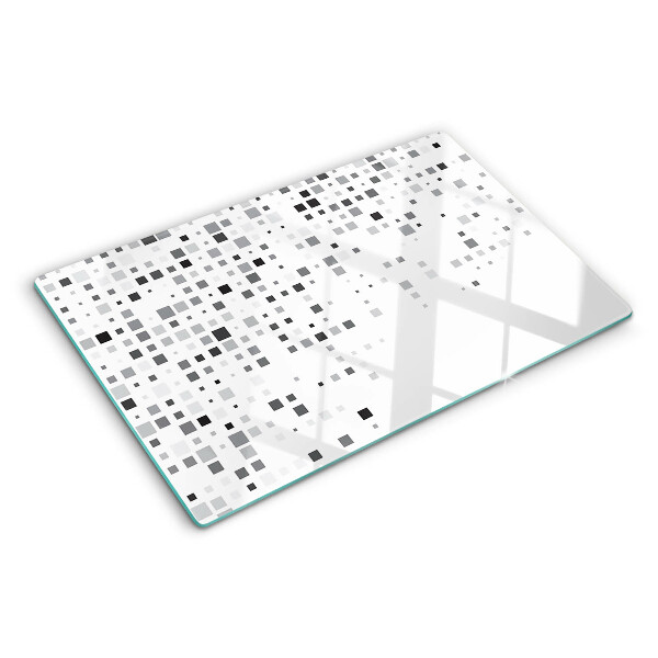 Planche à découper verre Motifs géométriques dans les tons de gris
