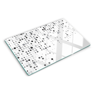Planche à découper verre Motifs géométriques dans les tons de gris