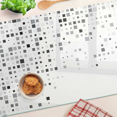 Planche à découper verre Motifs géométriques dans les tons de gris