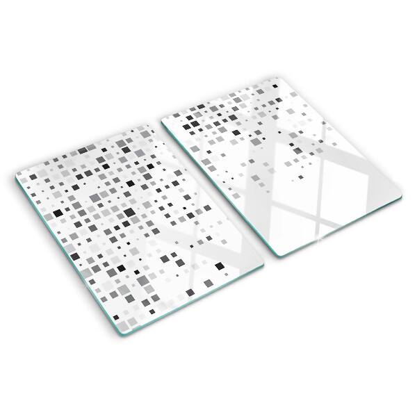 Planche à découper verre Motifs géométriques dans les tons de gris