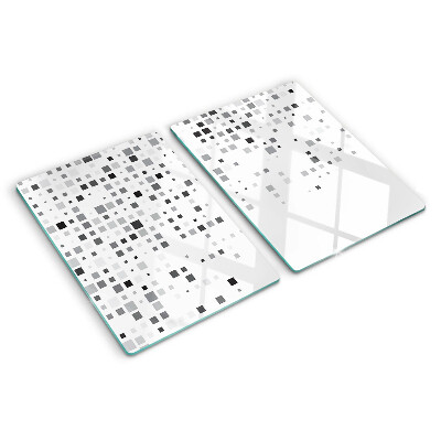 Planche à découper verre Motifs géométriques dans les tons de gris