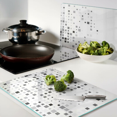 Planche à découper verre Motifs géométriques dans les tons de gris