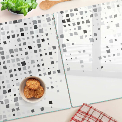Planche à découper verre Motifs géométriques dans les tons de gris
