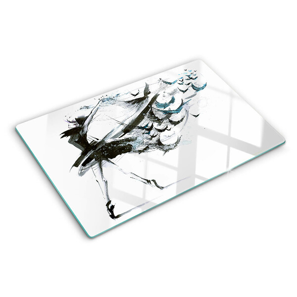 Planche à découper en verre Danse ailée