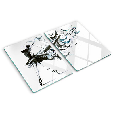 Planche à découper en verre Danse ailée