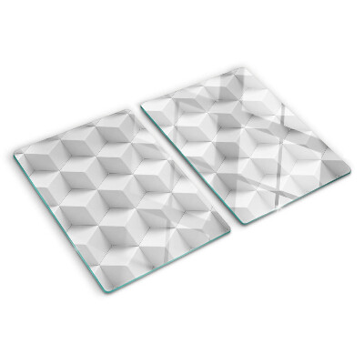 Planche à découper verre Motif hexagonal tridimensionnel