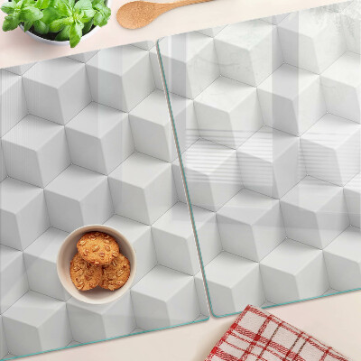 Planche à découper verre Motif hexagonal tridimensionnel