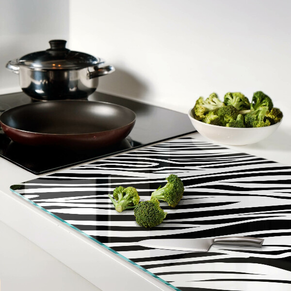 Planche à découper en verre Motif zèbre