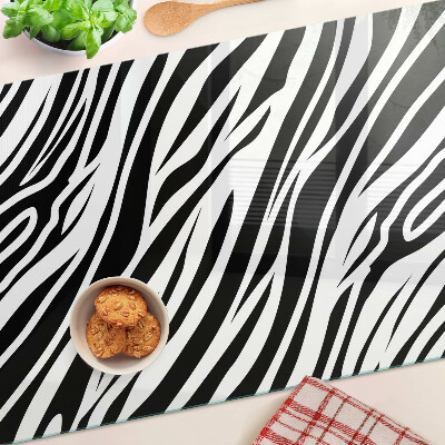 Planche à découper en verre Motif zèbre