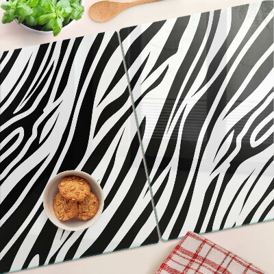 Planche à découper en verre Motif zèbre