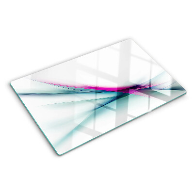 Planche à découper verre Ondes de couleurs abstraites