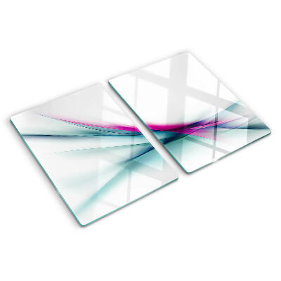 Planche à découper verre Ondes de couleurs abstraites