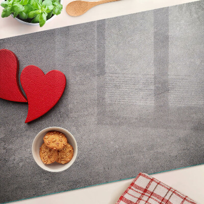 Planche à découper verre Coeur en arrière-plan de la fenêtre