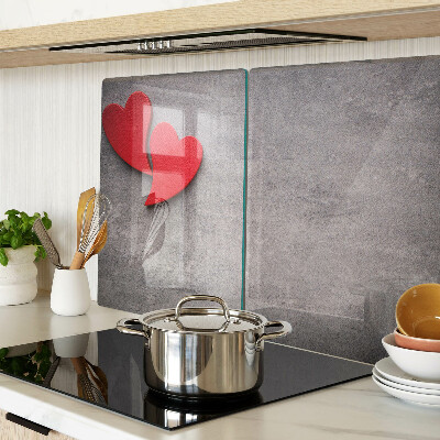 Planche à découper verre Coeur en arrière-plan de la fenêtre