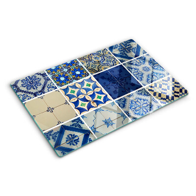 Planche à découper en verre Motif de carreaux de mosaïque