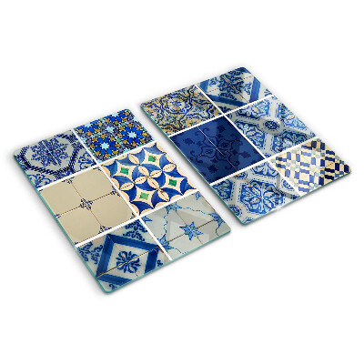Planche à découper en verre Motif de carreaux de mosaïque