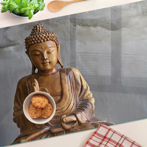 Planche à découper verre Bouddha en méditation