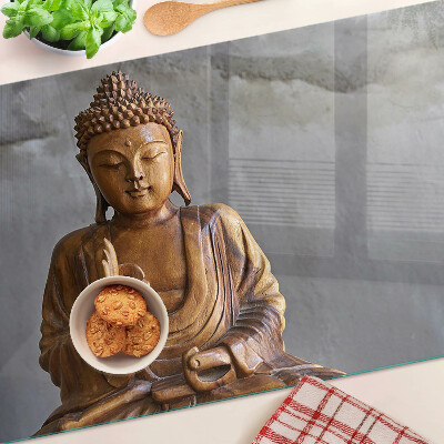 Planche à découper verre Bouddha en méditation