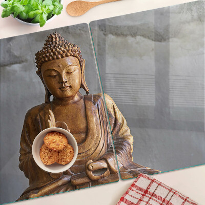 Planche à découper verre Bouddha en méditation