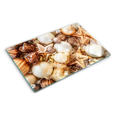 Planche à découper verre Décorations et boules de Noël