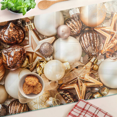 Planche à découper verre Décorations et boules de Noël