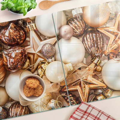 Planche à découper verre Décorations et boules de Noël