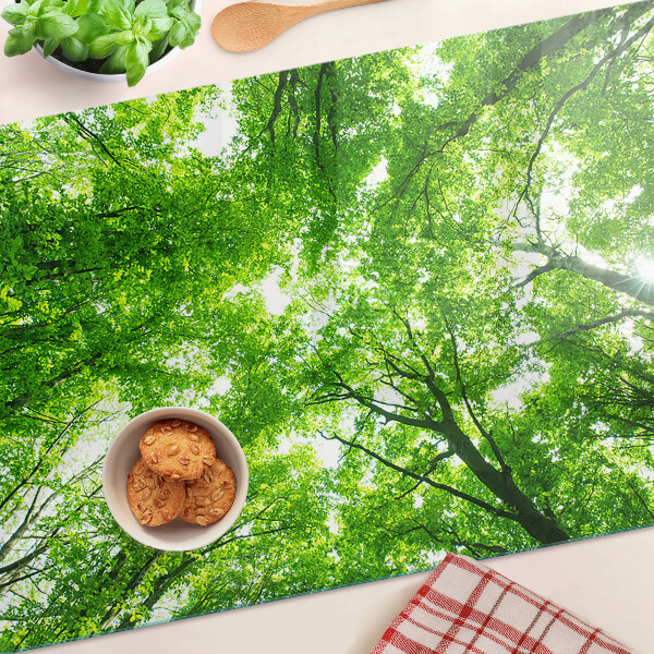 Planche à découper en verre Forêts et arbres verts
