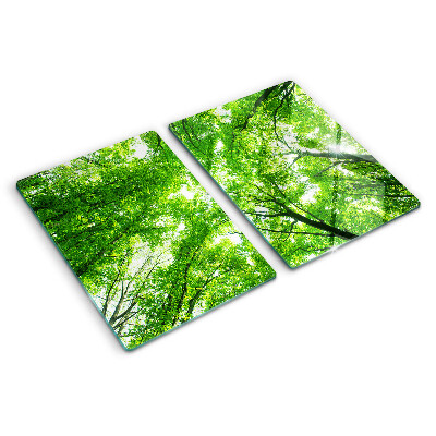 Planche à découper en verre Forêts et arbres verts