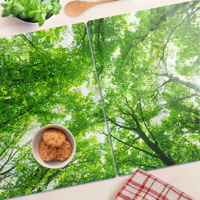 Planche à découper en verre Forêts et arbres verts