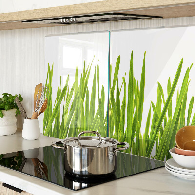 Planche à découper en verre herbe verte