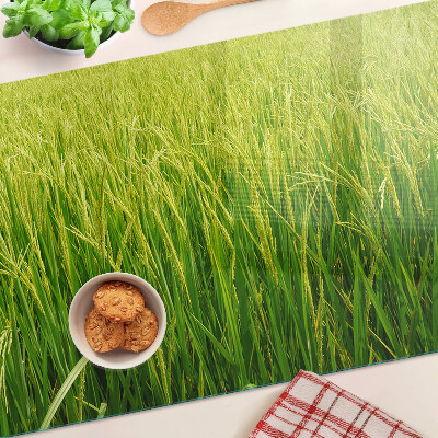 Planche à découper verre Champ d'herbe verte