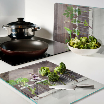 Planche à découper verre Plantes en bouteilles
