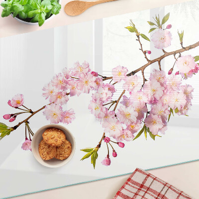 Planche à découper verre Fleurs de cerisier au printemps