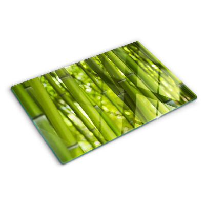 Planche à découper en verre Forêt de bambous