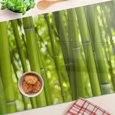 Planche à découper en verre Forêt de bambous