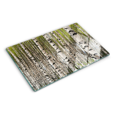 Planche à découper verre Bouleaux blancs dans la forêt