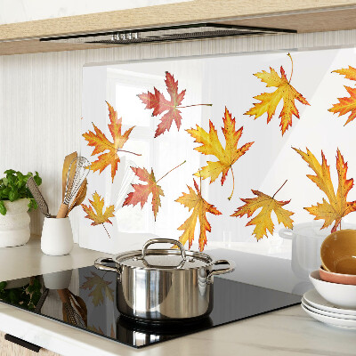 Planche à découper verre Feuilles d'érable aux couleurs d'automne