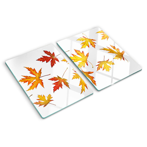 Planche à découper verre Feuilles d'érable aux couleurs d'automne