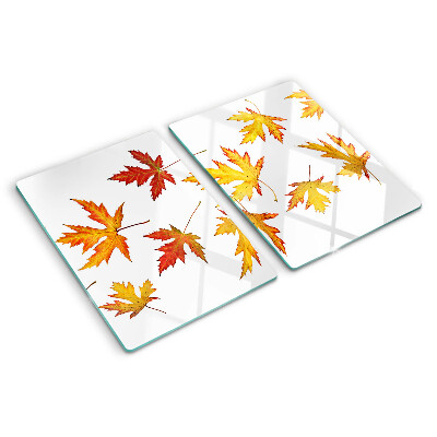 Planche à découper verre Feuilles d'érable aux couleurs d'automne