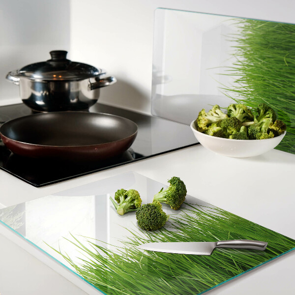 Planche à découper verre L'herbe au soleil
