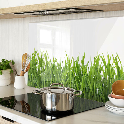 Planche à découper en verre herbe verte