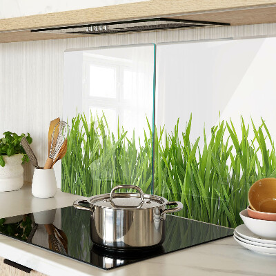 Planche à découper en verre herbe verte