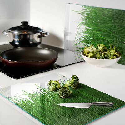 Planche à découper verre L'herbe au soleil