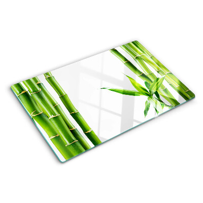 Planche à découper verre Bambou aux tons verts