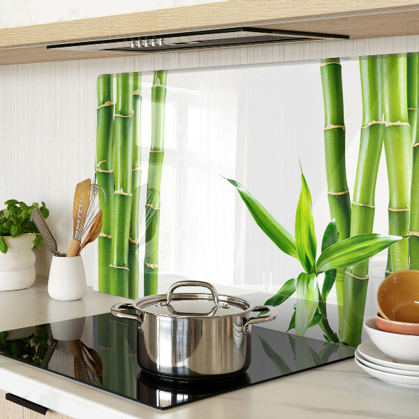 Planche à découper verre Bambou aux tons verts