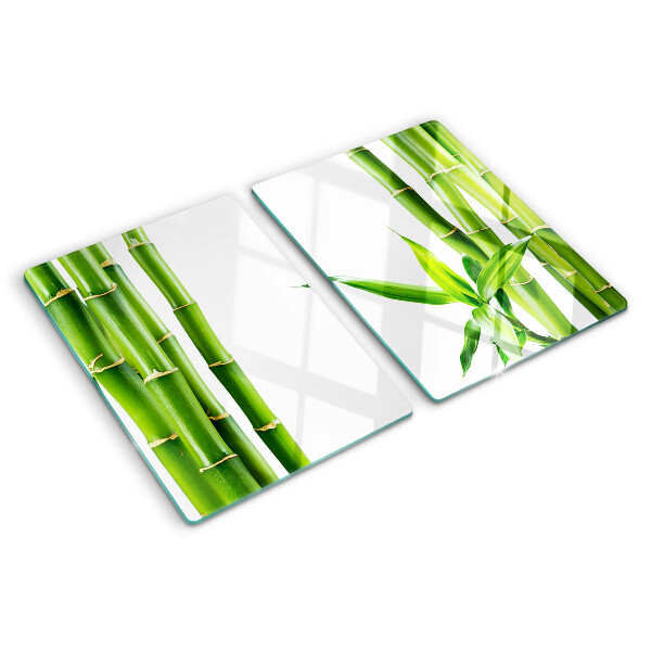Planche à découper verre Bambou aux tons verts