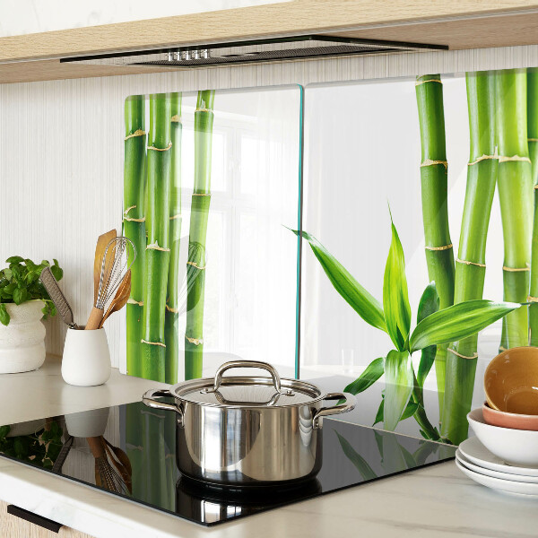 Planche à découper verre Bambou aux tons verts