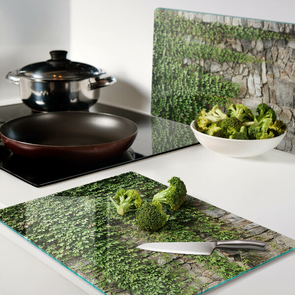 Planche à découper verre Mur végétalisé avec de la mousse
